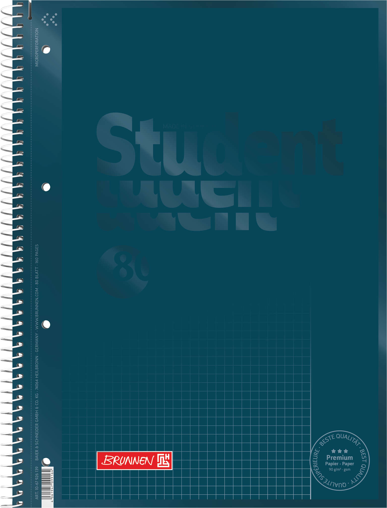Collegeblock A4 denim, Lin. 26 Produktbild pa_produktabbildung_1 S