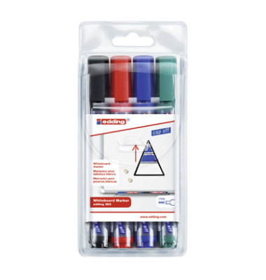 Whiteboardmarker 363 1-5mm 4 St. Pack Produktbild