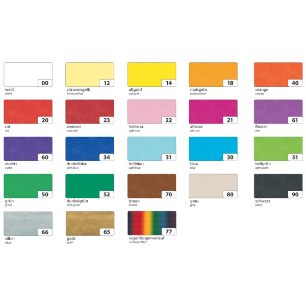 Seidenpapier Folia 50x70cm 20g/qm 5 Stück silber Produktbild pa_produktabbildung_1 S