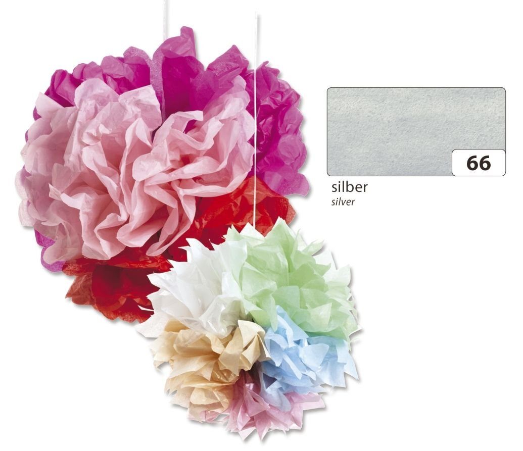 Seidenpapier Folia 50x70cm 20g/qm 5 Stück silber Produktbild pa_produktabbildung_2 S